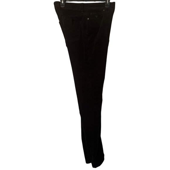 Gloria Vanderbilt Amanda Dark Brown Mid-Rise Velvet Pants Women's Size 6 - Picture 15 of 16